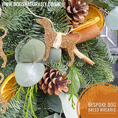 Deluxe Bespoke Dog Breed Christmas Wreath